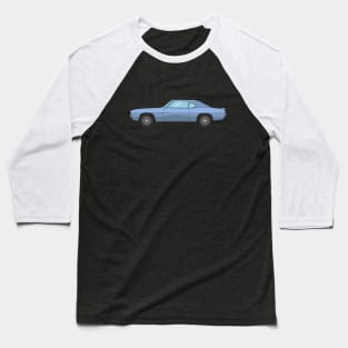 Chevy Camaro Illustration Light blue Baseball T-Shirt